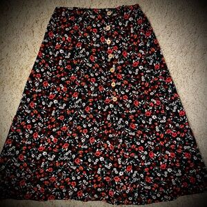 Good Luck Gem Floral Skirt